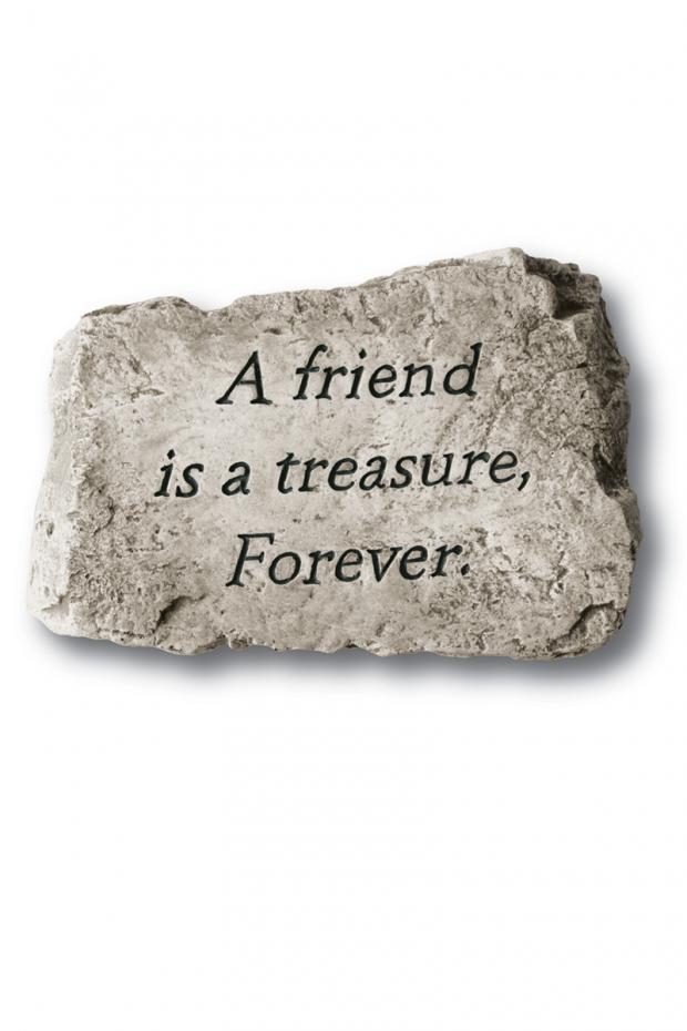 Massarelli 10" A friend is a treasure, Forever Stepping Stone