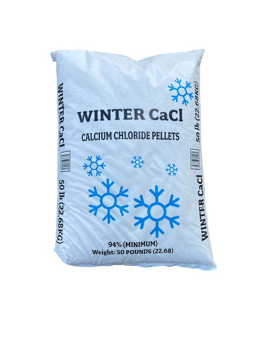 Calcium Choride Ice Melter Pellets Pallet - 50lb Bags (50 per skid)