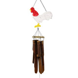 Blizzard Chicken Silhouette Bamboo Wind Chime