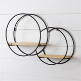 Audrey's Wall Shelf with 2 Circles