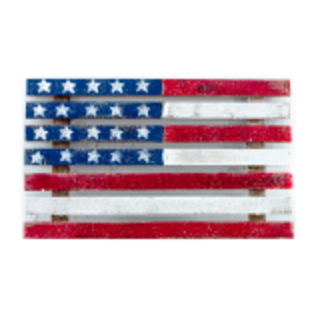 Wooden USA Flag