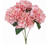 Ed London Pink Hydrangea Bush - Artificial Flowers