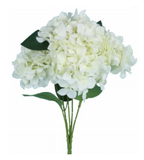 Ed London White Hydrangea Bush - Artificial Flowers