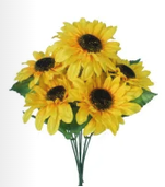 Ed London 12" Sunflower Pick - Artificial Flowers