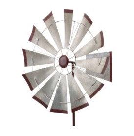 Galvanized Windmill Wind Spinner